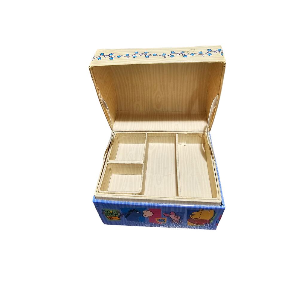 Vintage Y2K Disney Winnie The Pooh Lightweight Blue Jewelry Box - Picture 5 of 6